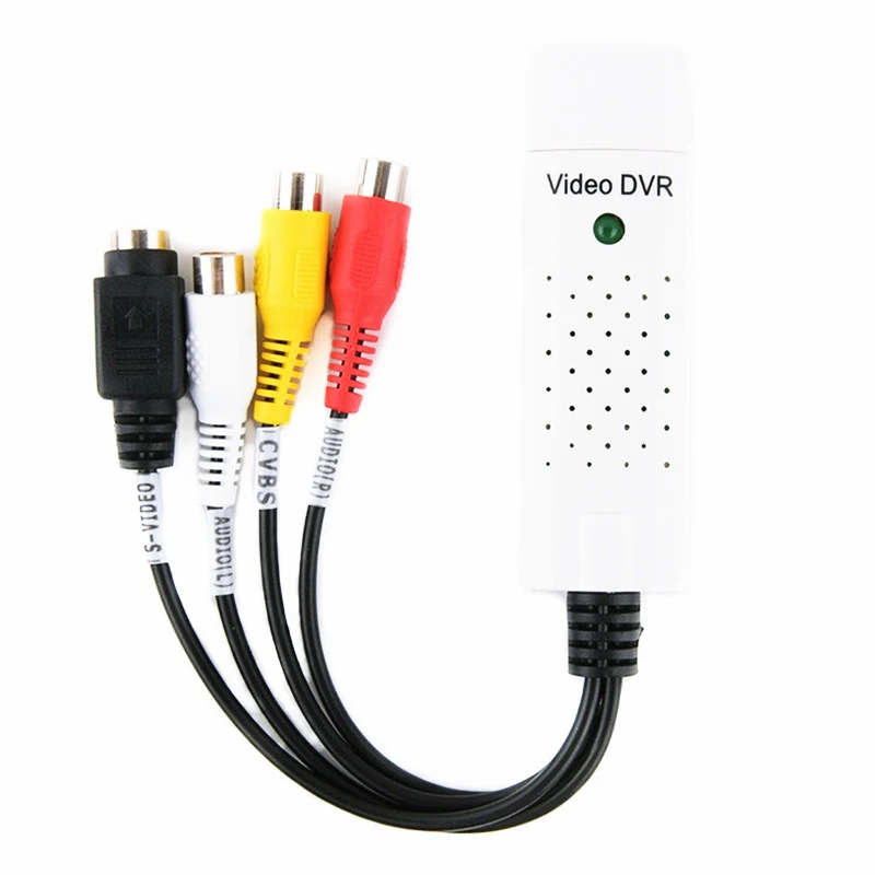 USB Карта видеозахвата 4 канальный преобразователь адаптер для ПК ТВ видео DVD DVR