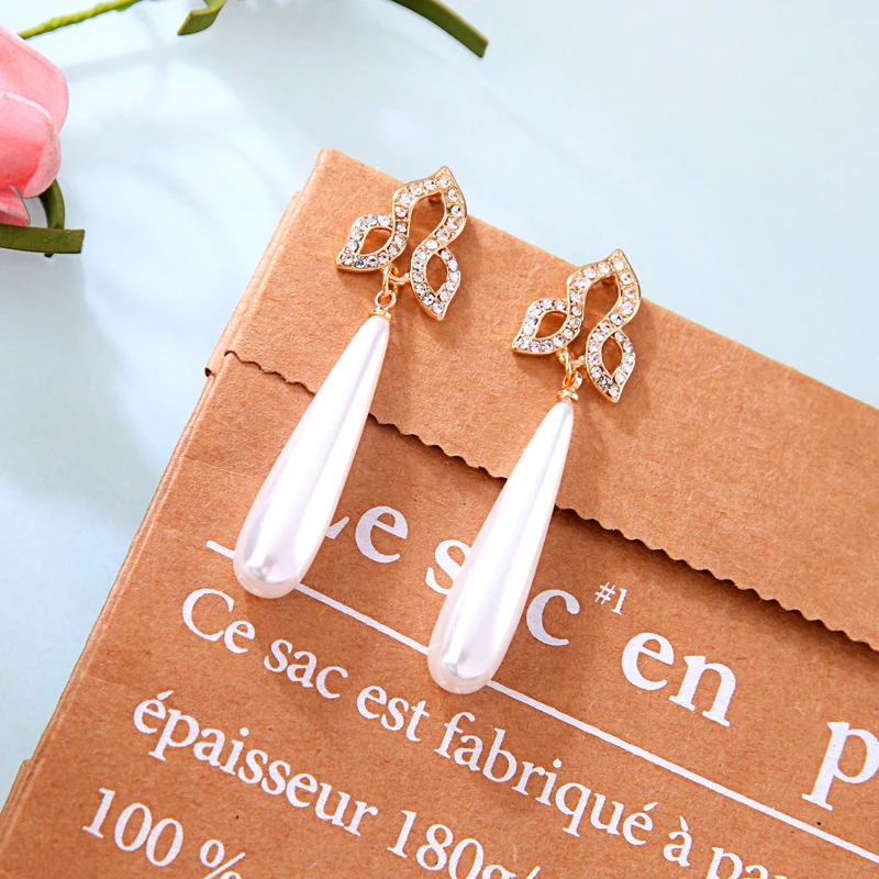 Богемные этнические Хрустальные акриловые серьги капли для женщин ручной работы