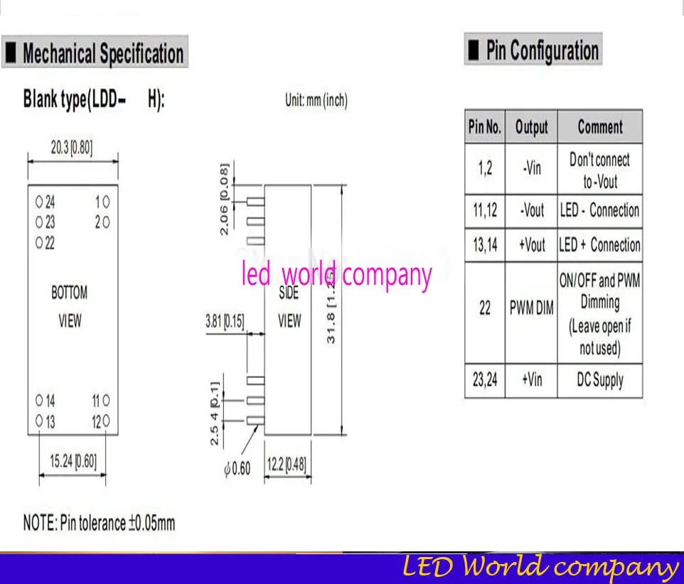 Бесплатная доставка Meanwell ldd 1000H 700H 600H 500H 350H постоянного тока понижающий