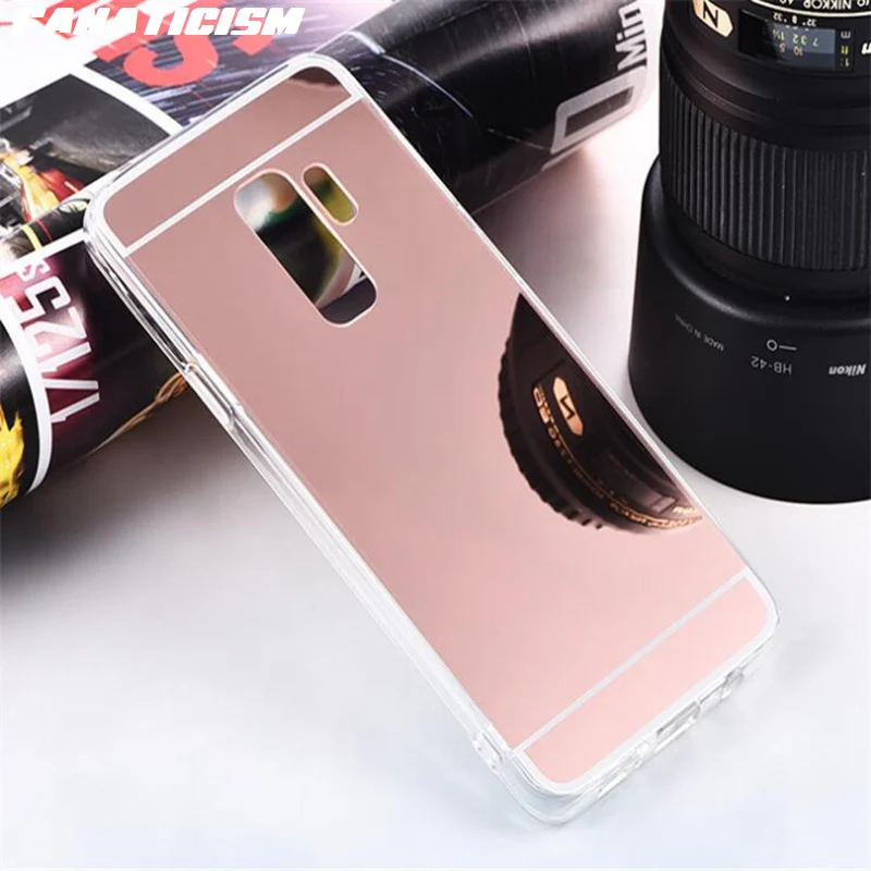 100 шт. зеркальный чехол для Samsung S10 S7 Edge S9 S8 Plus Galaxy Note 9 8 хромированные ультратонкие