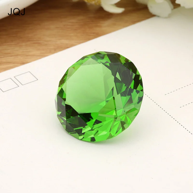 JQJ Кристалл стекло Diamond 3 см Ремесло Подарки пресс папье shimmer и блеск драгоценные
