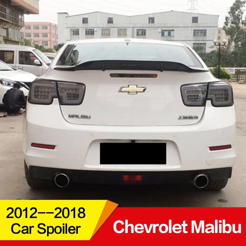 Используется для Chevrolet Malibu спойлер 2012 13 14 15 16 17 18 19 лет глянцевое углеродное волокно/FRP заднее крыло R стиль аксессуары для автомобиля refitt