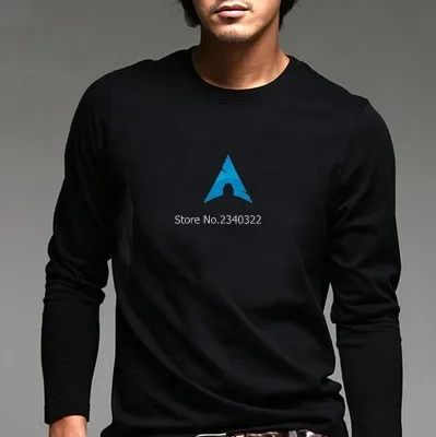 IT System programmer LINUX ARCH футболка на осень и весну с длинными рукавами | Мужская одежда