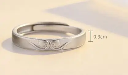 Silvology, 925 пробы, серебряные, плотные кольца,, люблю тебя, миллион лет, романтические парные кольца, ювелирный подарок для возлюбленных - Цвет камня: Rings-B