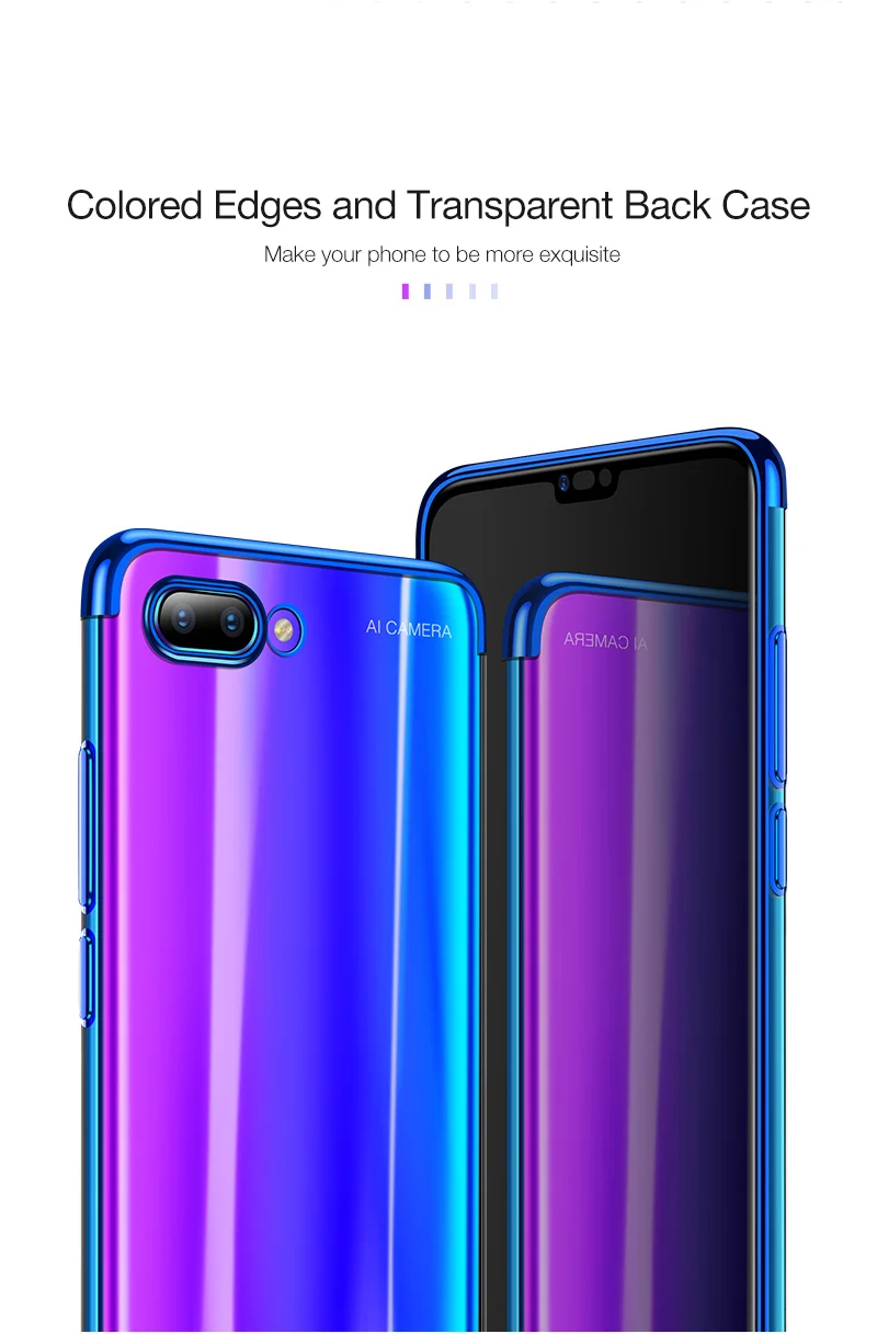 Чехол для huawei Honor 10, мягкий силиконовый тонкий чехол из ТПУ с покрытием, задняя крышка для Honor10 10 10Lite 20 Pro V10 V20, чехол для телефона