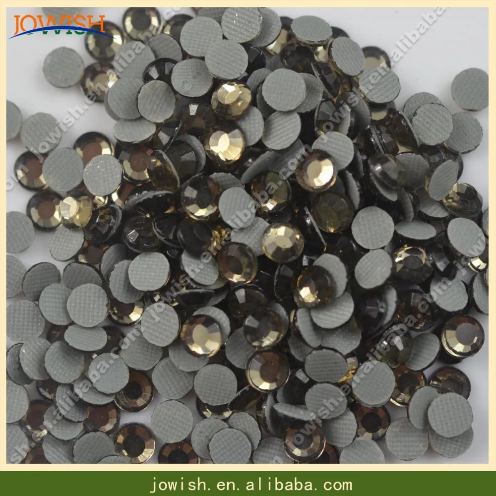 SS16 Jet Nut Hotfix Korean strass crystal smoked topaz 200Gross / bag flatback stone Rhinestone for dress | Дом и сад