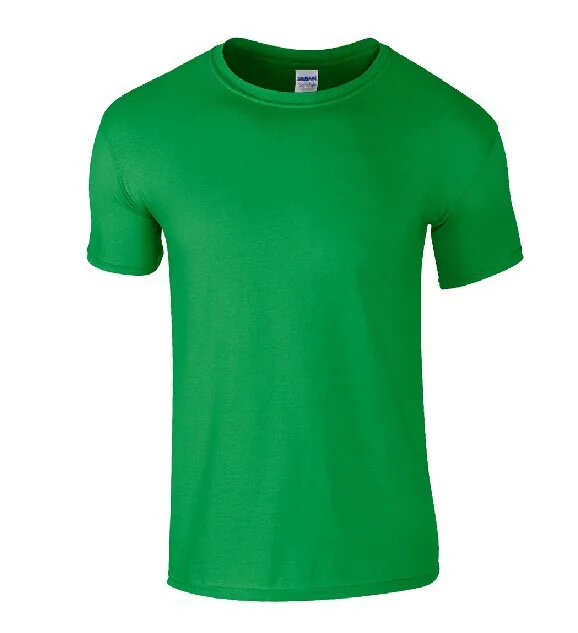 Мужская хлопковая футболка с коротким рукавом брендовая Однотонная круглым