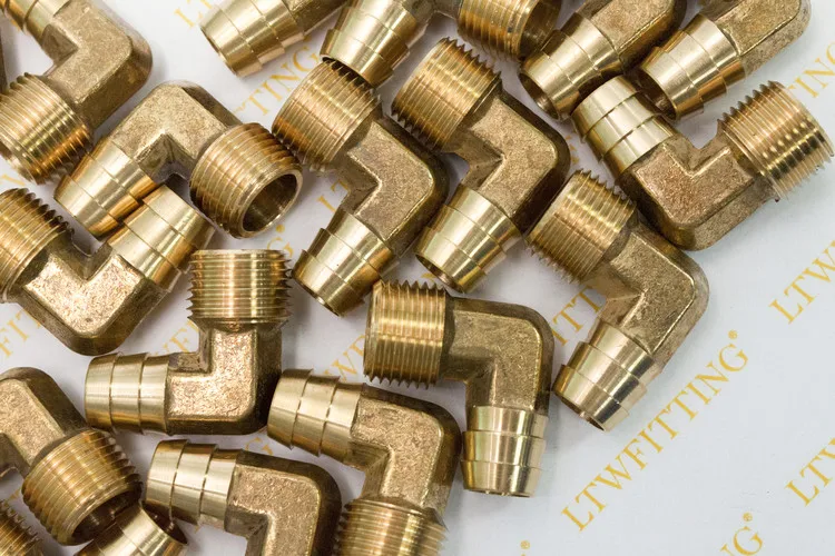 LTWFITTING латунный штуцер с углом 90 градусов внутренним диаметром 5/8 дюйма наружный