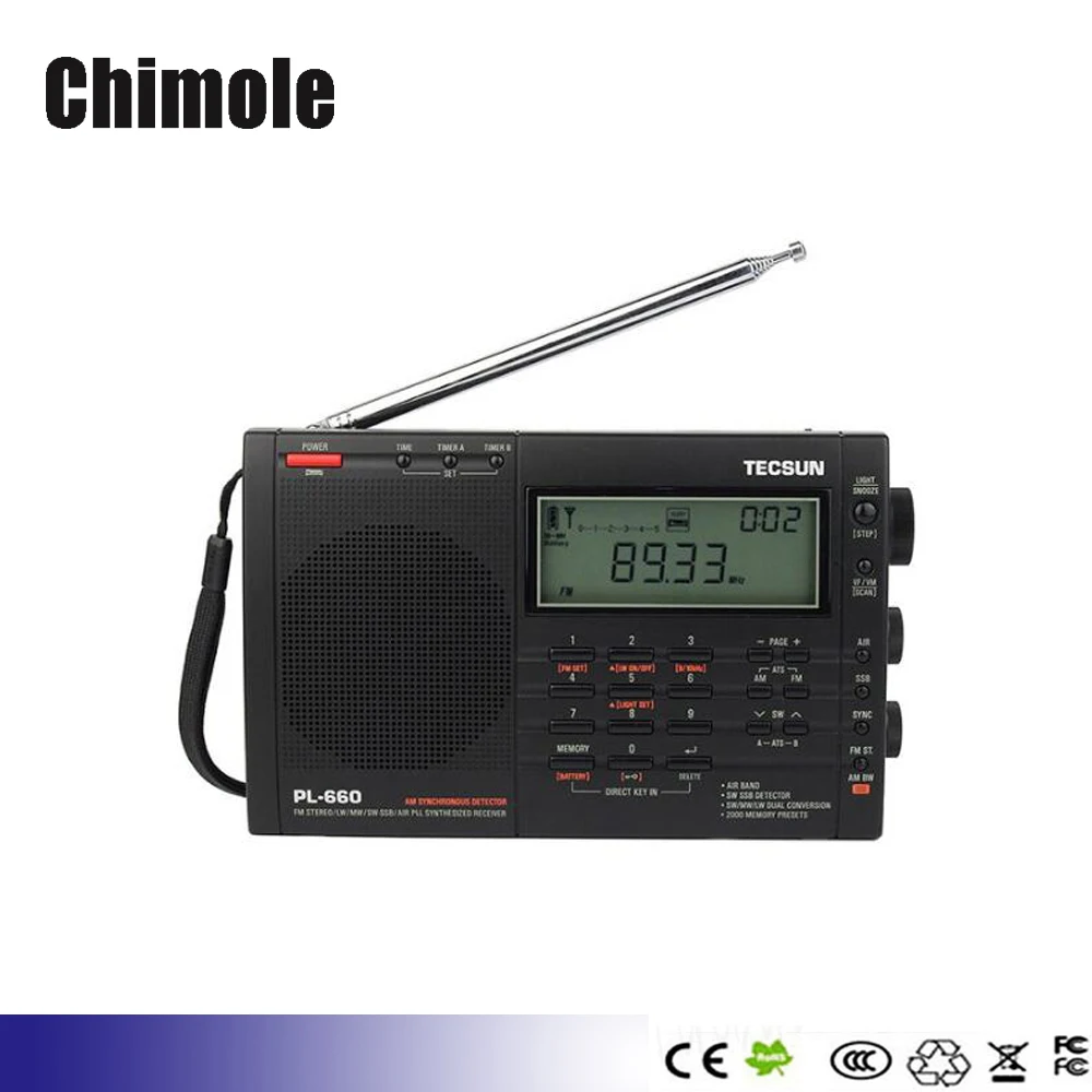 Цифровое Радио PL660 PLL SSB ВОЗДУХА УКВ Диапазона Стерео FM/MW/SW/Lw с Двойным