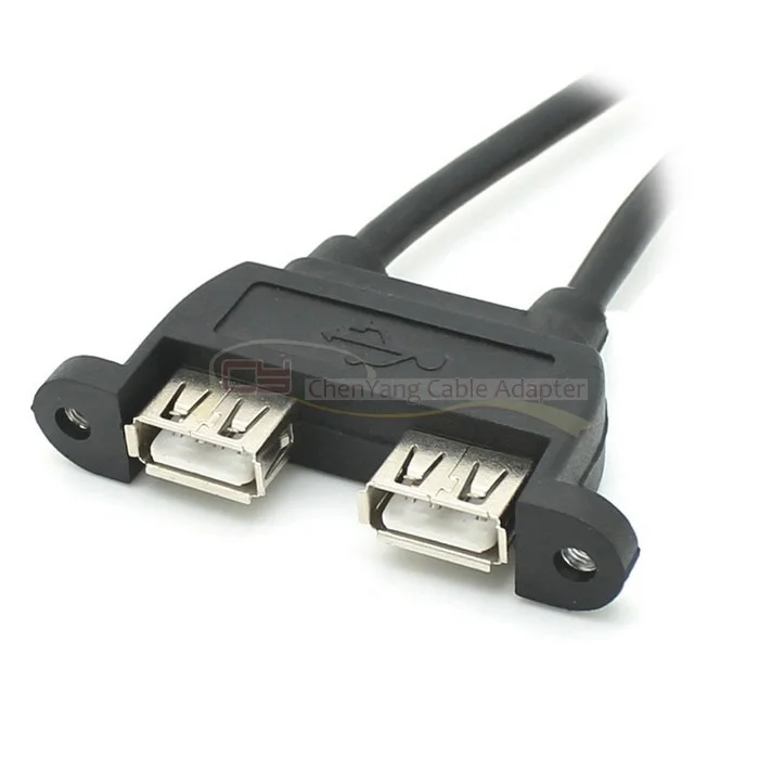 2 шт. комбинированный двойной USB 0 Мужской и Женский удлинитель 20 см с винтовыми