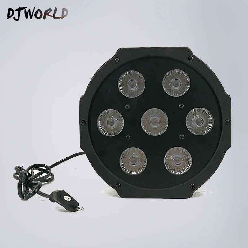 Светодиодный плоский Par 7x3 ватт ультрафиолетового цвета DMX 5 каналов Бизнес свет