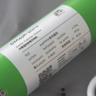 Высококачественный трубчатый двигатель Dooya 220V 50MHZ DM45R для моторизованных рулонных жалюзи biult-в приемнике 433MHz для дистанционного управления - Цвет: DM45R