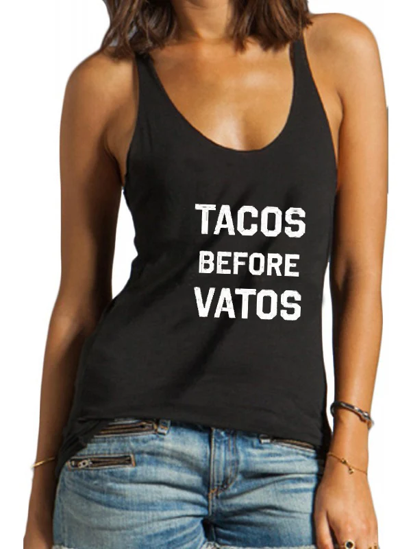 Майка Tacos Before Vatos Por Vida Tequila майка с буквенным принтом летняя хлопковая забавная