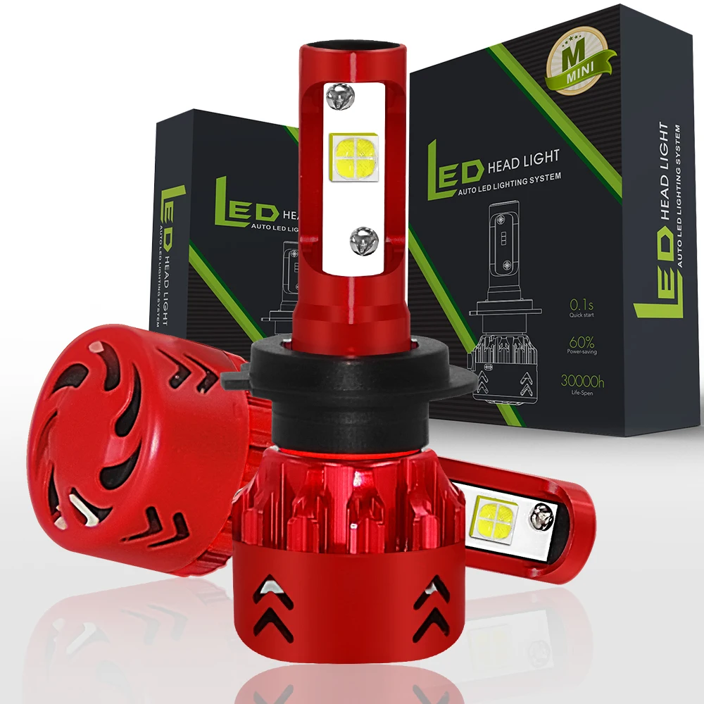XHP50 SMD чип супер мини размер 12 В H1 Led H7 H4 H11 Автомобильная фара лампа 8000LM Авто 9005 HB3 9006