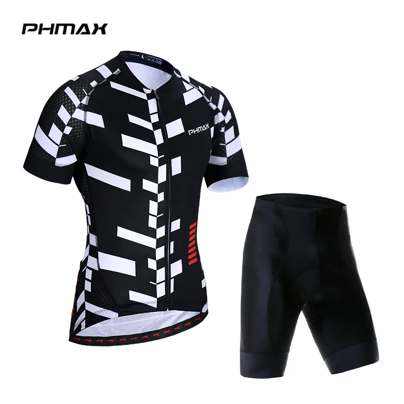 Normal Cycling Set PHMAX Лето анти-УФ Велоспорт Джерси Набор Горный велосипед Велоспорт Спортивная Одежда MTB велосипед Велоспорт одежда костюм для мужчин - Цвет: Normal Cycling Set