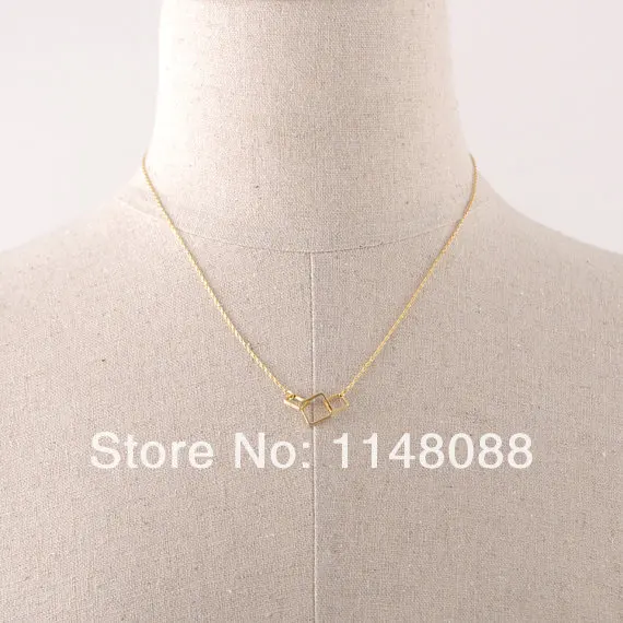 Уникальный дизайн разработанное идеальное сочетание ожерелье с 3 квадратными