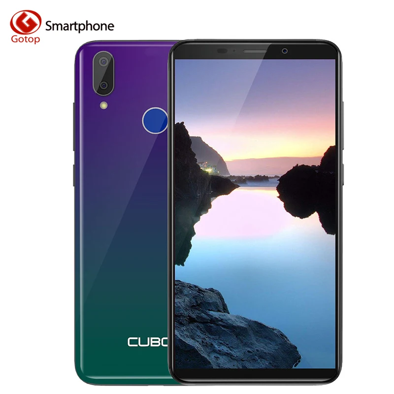 Cubot, J7, 5,7 дюймов, Android 9,0, смартфон, 18:9 экран, 2 ГБ, 16 ГБ, мобильный телефон MT6580, четырехъядерный, 2800 мАч, мобильный телефон с функцией распознавания лица