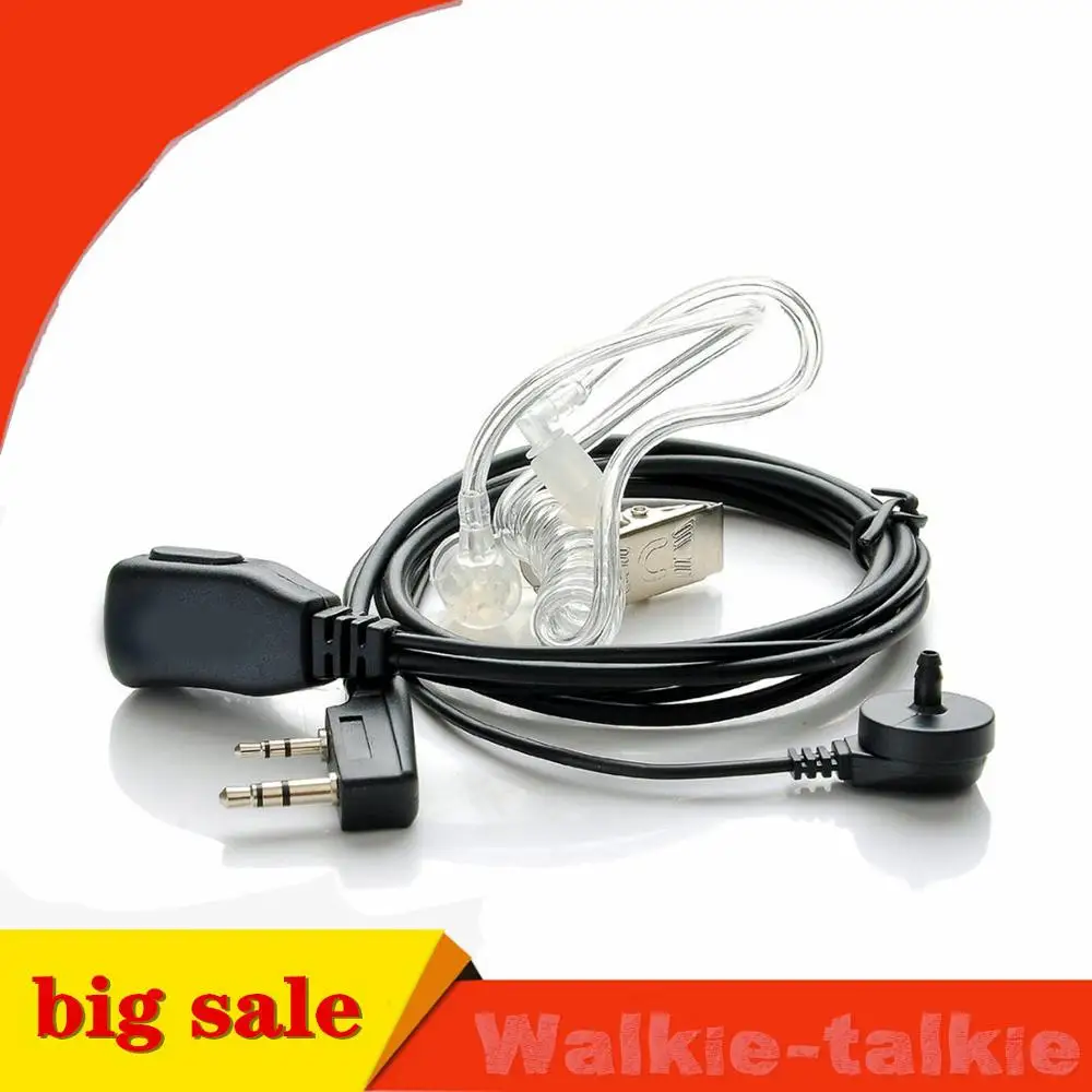 2 шт. Акустическая трубка PTT Mic 2Pin наушники иди и болтай Walkie Talkie гарнитура для Kenwood