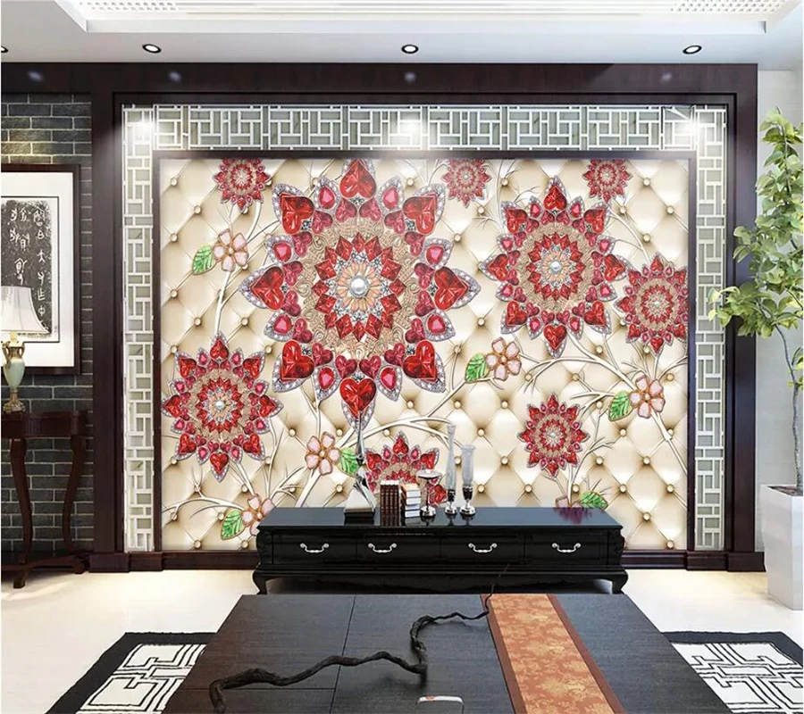 Обои beibehang на заказ 3d фрески блестящие ювелирные изделия бумажные обои с рисунком