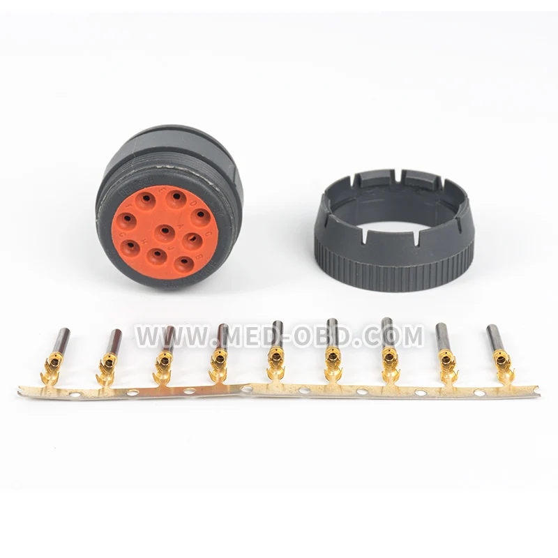 J1939 разъем автомобиля женский Deutsch 9pin Plug автомобильный HD10 9 1939PE J1708 Conector разъемы