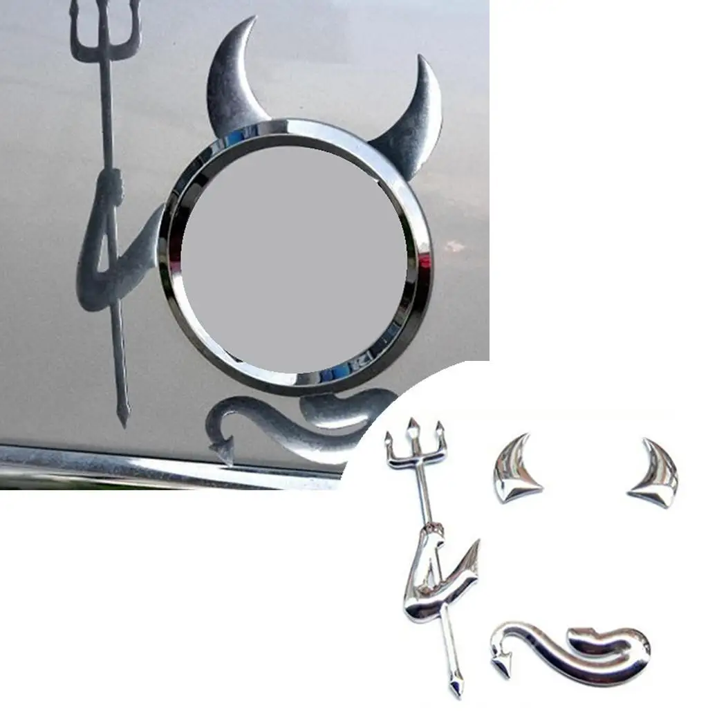 Автомобильный Стайлинг Забавные 3D Дьявол автомобильные наклейки логотип для