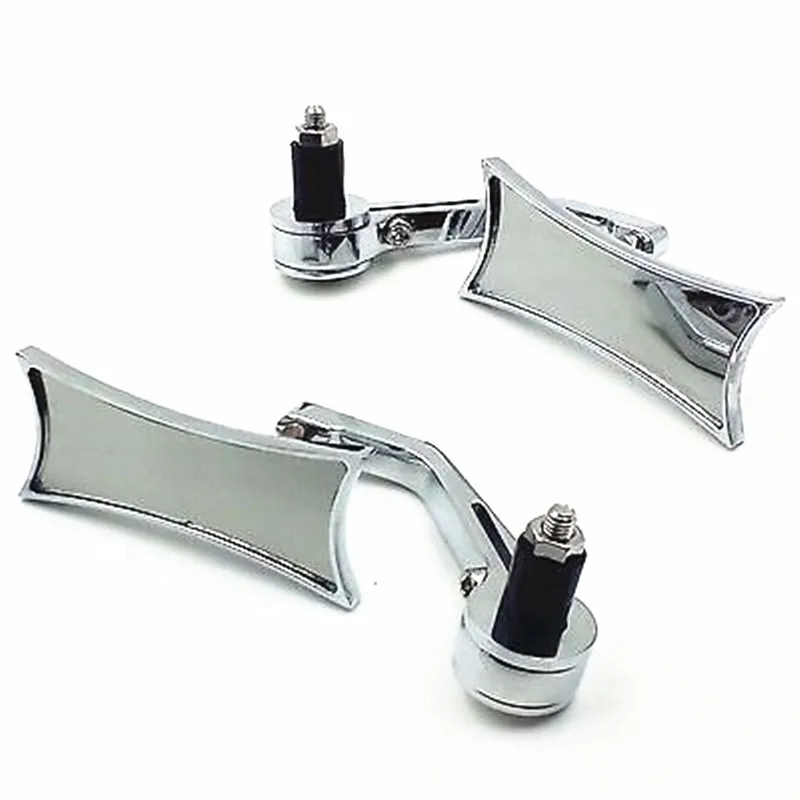 Motorcycle Aluminum Chrome 7/8&quot Barend Rear View Mirrors For Suzuki GS500 DR200SE Bandit Chopper Cruiser Cafe Racer Street Bike|Накладки