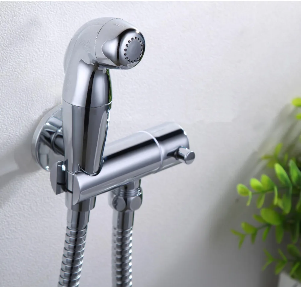 Туалет кран для биде современный хромированный полированный латунный Ручной