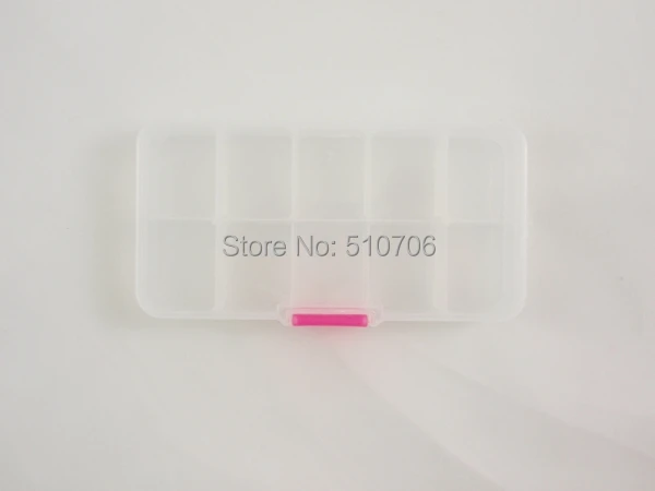 Free Shipping+Wholesale Adjustable 10 Compartment Plastic Storage Box For Jewelry Earring Tool Container Organizer 300pcs/lot | Дом и сад
