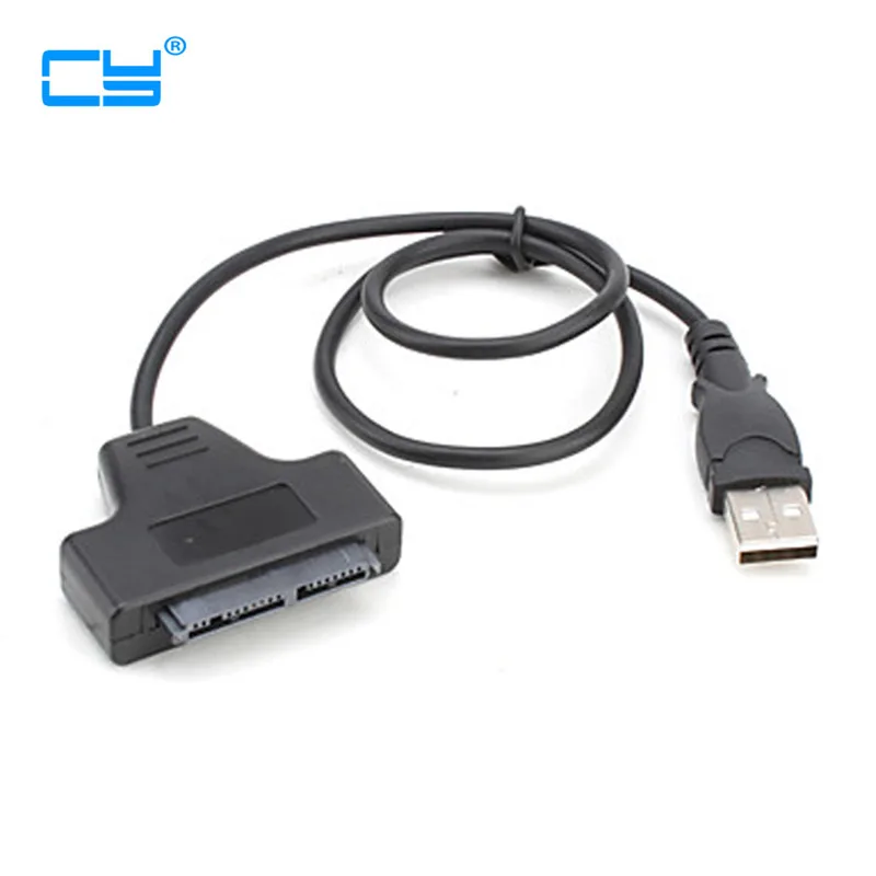 

USB 2.0 to Micro SATA 7+9 16P 1.8" SSD Hard Disk Drive Adapter Cable 50cm