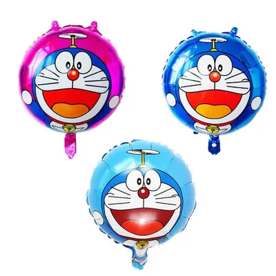 KUAWANLE 30 шт./лот 18 дюймов мультяшный шар Doraemon игрушки фольгированные гелиевые шары
