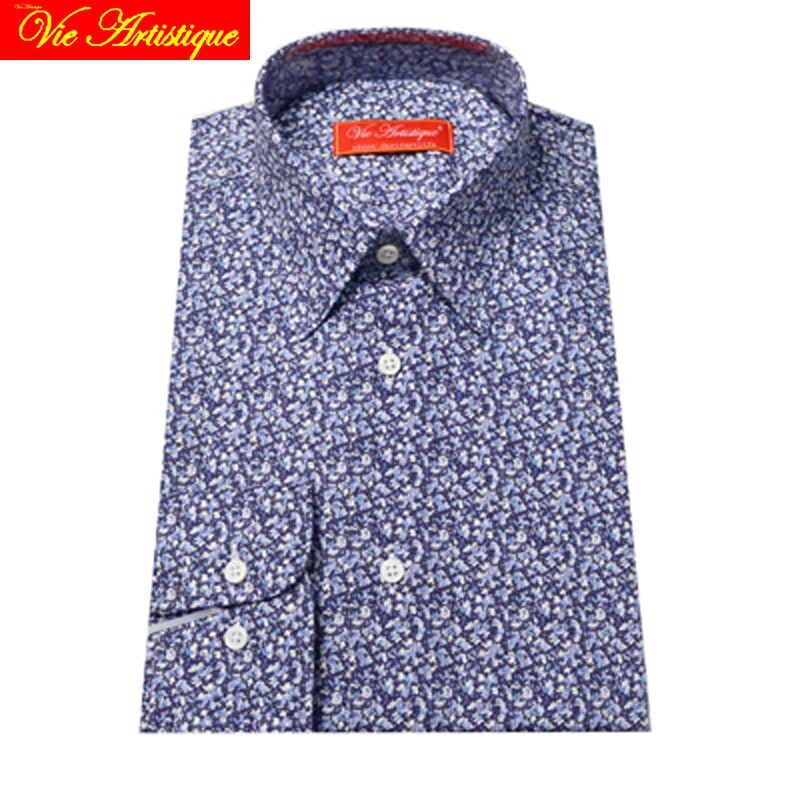 

floral shirt men/women's casual cotton shirts tailored oversize designer grey small navy purple floral MTM 2018 spring summer VA