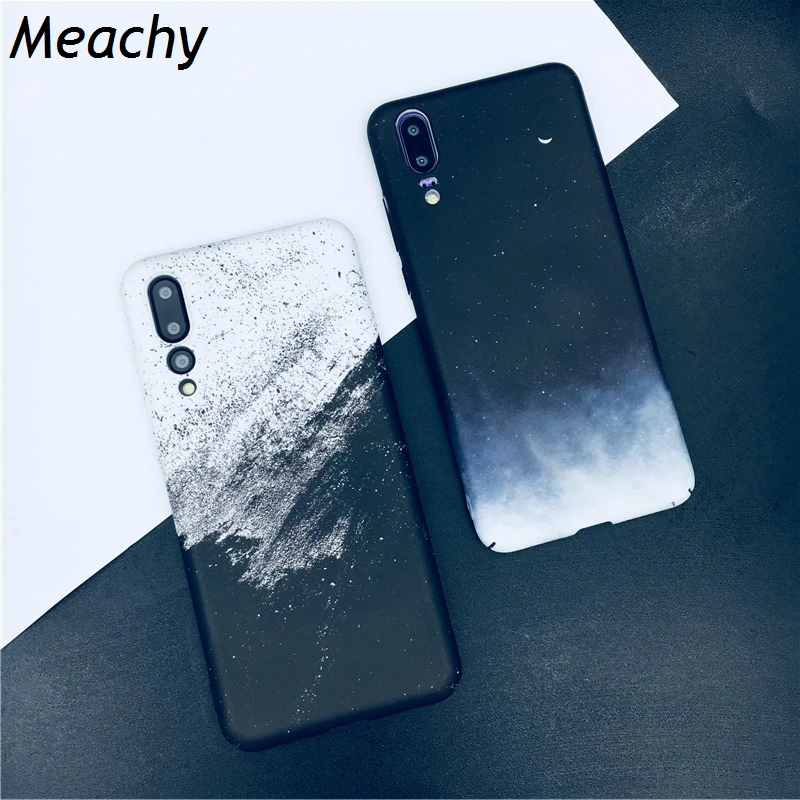 Простой чехол Meachy для телефона Huawei P20 P30 Pro Lite Honor V20 V10 10 9 9i 8X Mate 20 жесткий белый и