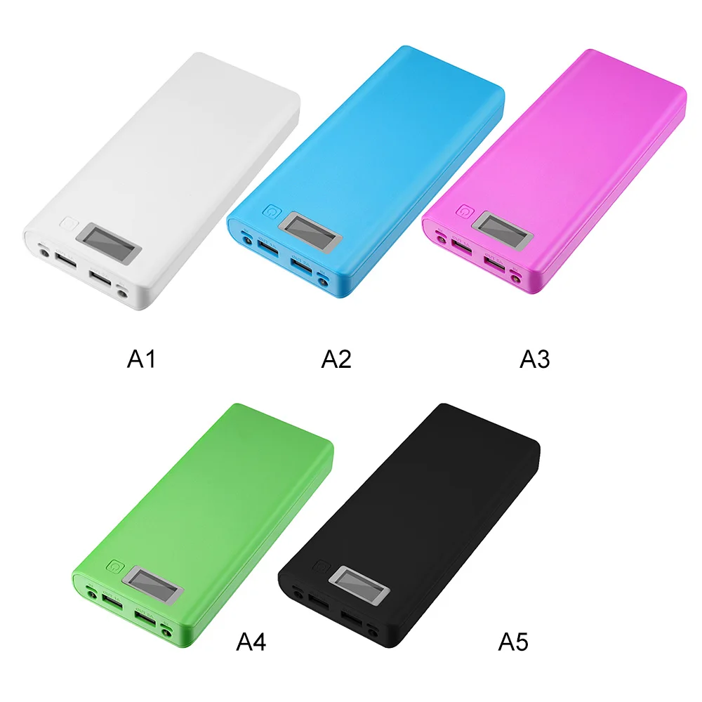 5v Dual USB Автомобильное зарядное устройство без сварки 8-секционный 18650 контейнер