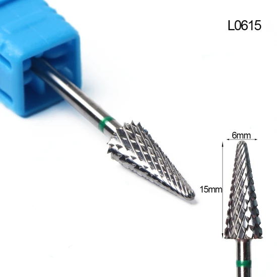 L0615 STZ 1 шт. вольфрамовые карбидные сверла для ногтей 3/32 ''электрические фрезерные напильники кусачки для кутикулы инструменты для маникюра аксессуары для дизайна ногтей#901 - Цвет: L0615