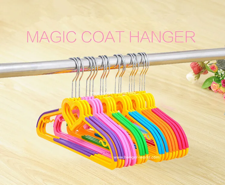 Новый стиль симпатичная пластиковая вешалка для одежды с милыми сердечками