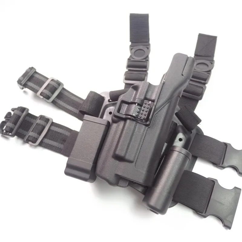 Тактический кобура Glock 17 19 22 23 31 32 для правой руки военный охотничий пистолет кобура с журналом и фонариком