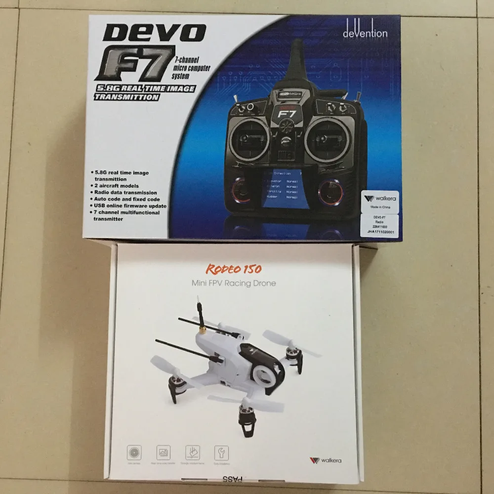 [Специальная распродажа] Оригинальный Walkera Родео 150 с Дево F7 FPV передатчик (wiyh