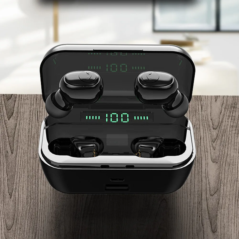 G6S TWS 5,0 Bluetooth беспроводные наушники 8D стерео наушники 3500 мАч светодиодный умный внешний аккумулятор держатель для телефона IPX7 водонепроницаемые наушники