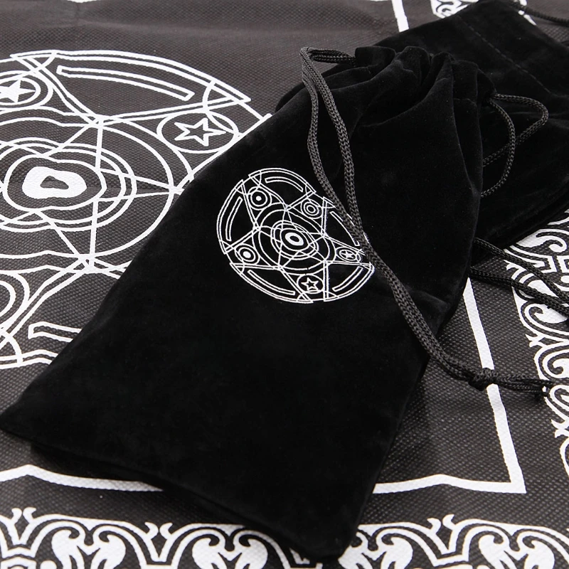 

High Quality Velvet Pentagram Tarot Card Storage Bag Toy Jewelry Home Mini Drawstring Package Dropship