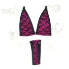 Эротическое нижнее белье с открытой спиной для женщин, 3 точечные сексуальные костюмы, нижнее белье, фетиш, сексуальный костюм