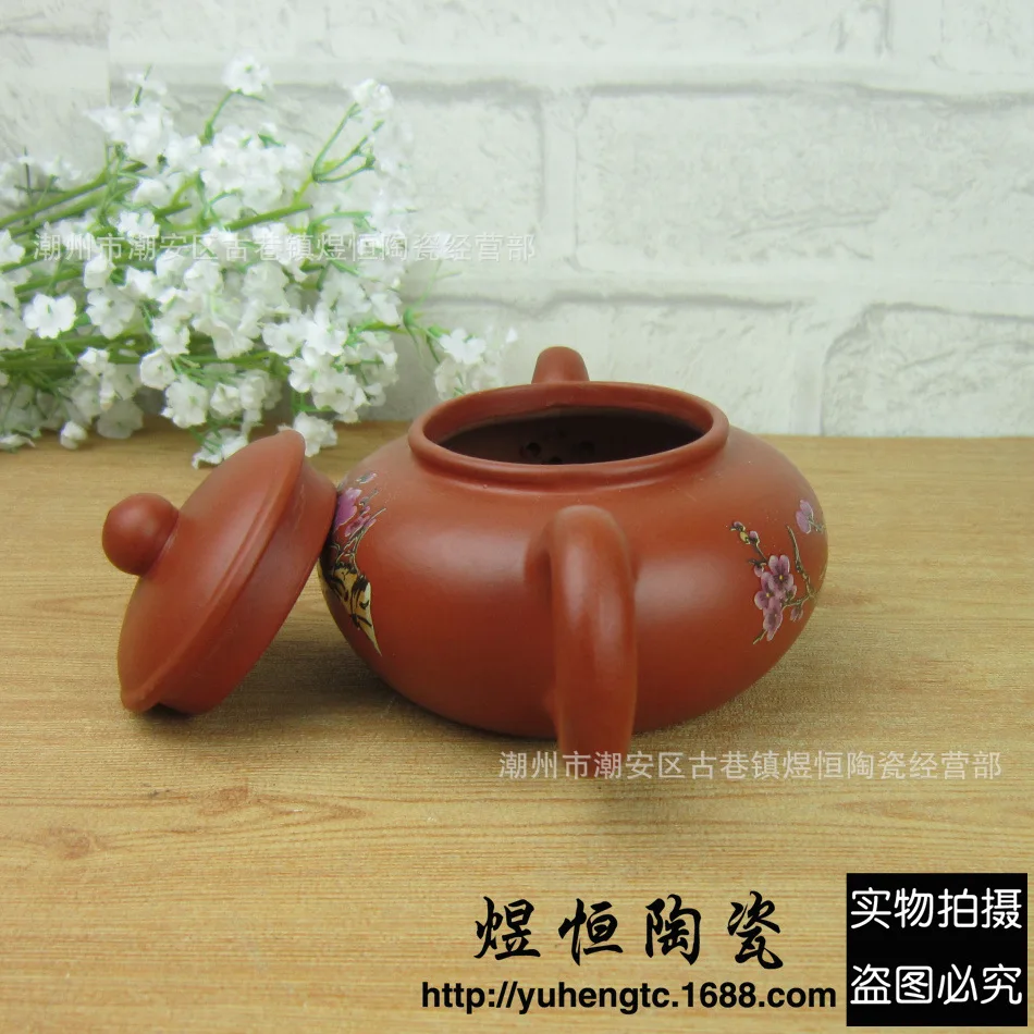 Специальный чайник ручной работы античный с поддержкой цветка сливы 255 мл|teapot| |