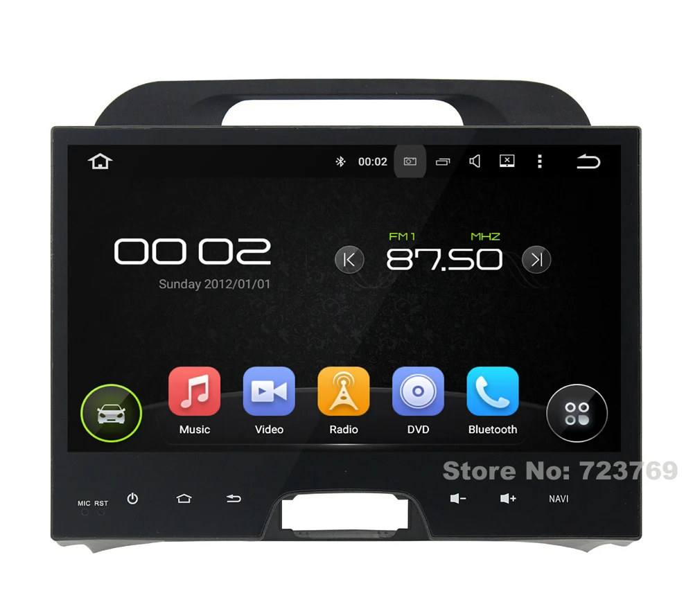 

10.1 inch 4G RAM Android 8.0 Car DVD Player GPS Navigation System Media Stereo Audio Video for Kia Sportage 2010 2011 2012