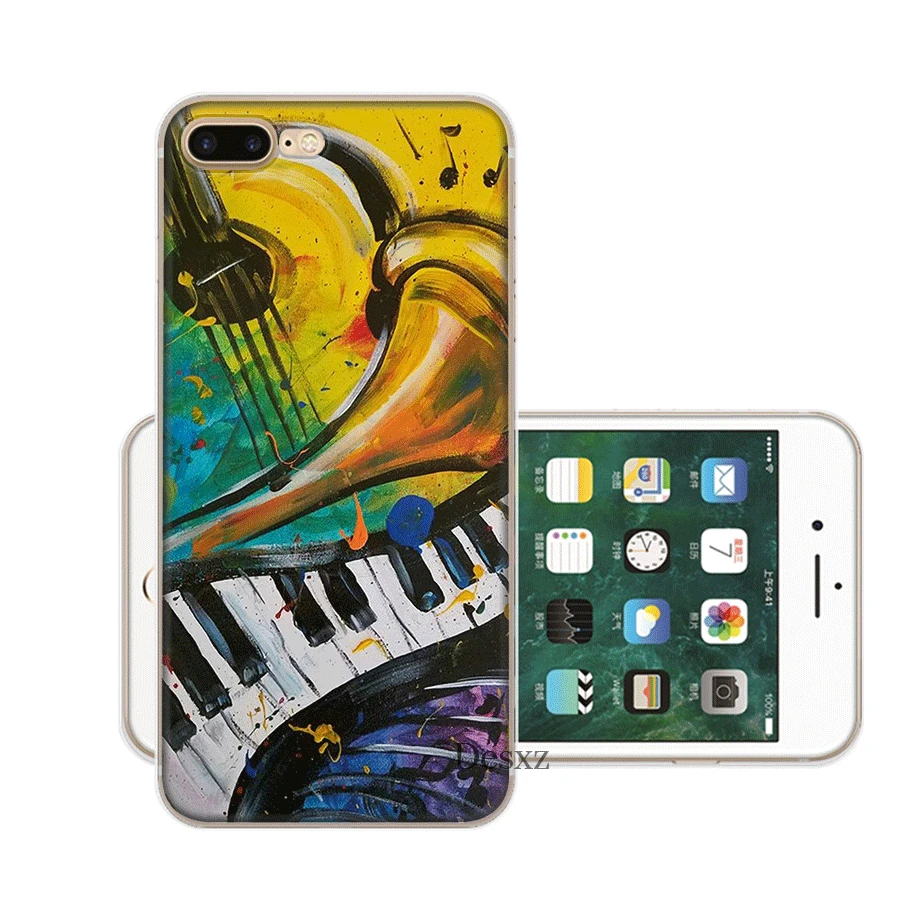 H6 Gerleek пианино ключи музыкальный Любовник подарок для iPhone 6 6 S 5 5S SE XR X XS MAX 8 7 6 Plus чехол - Цвет: H6