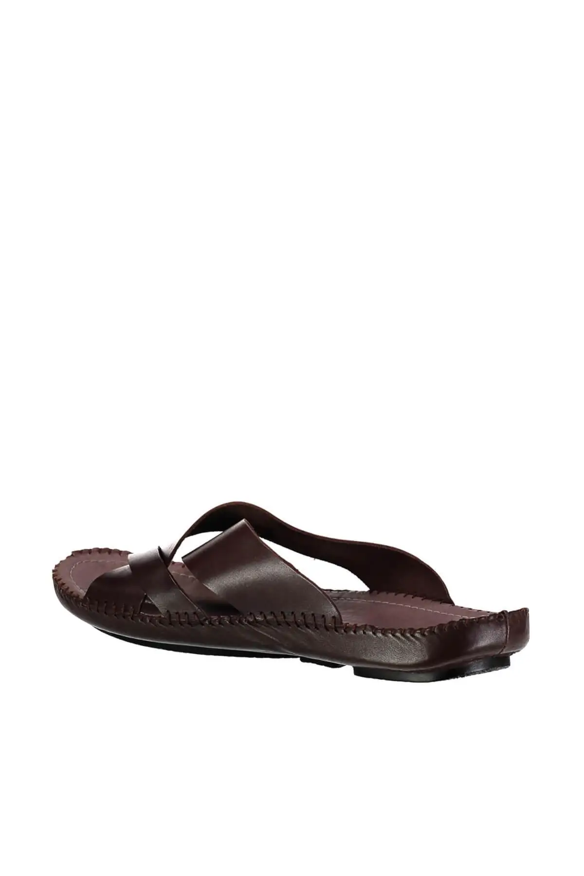 Pearl Genuine Leather Kahverengı Male Slippers 120130007872 | Обувь