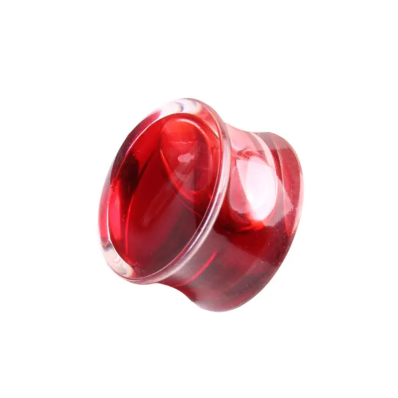 8 мм мода прозрачный акриловый красный Жидкость уха Серьги женщины ювелирные