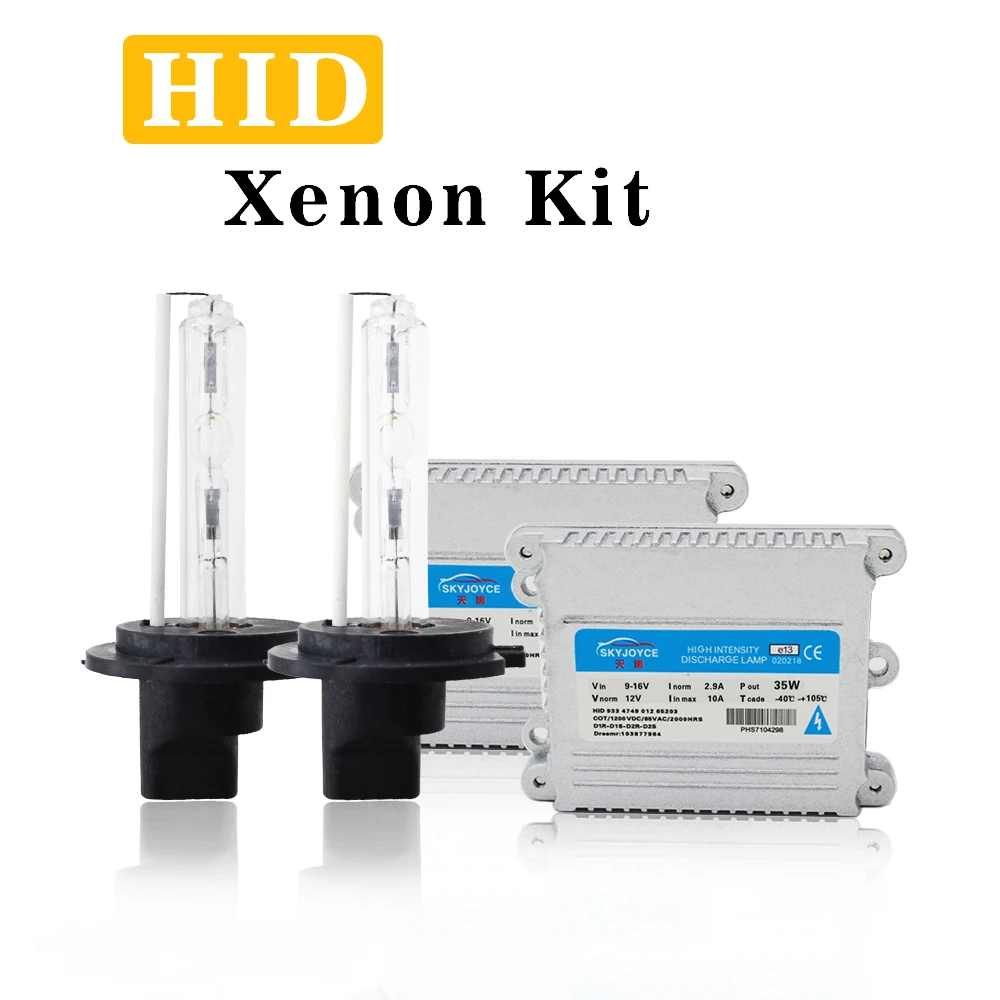 2021 SKYJOYCE AC12V 35 Вт Автомобильная фара H1 H7 H11 9005 9006 комплект HID 4300K 6000K 8000K одна лампа