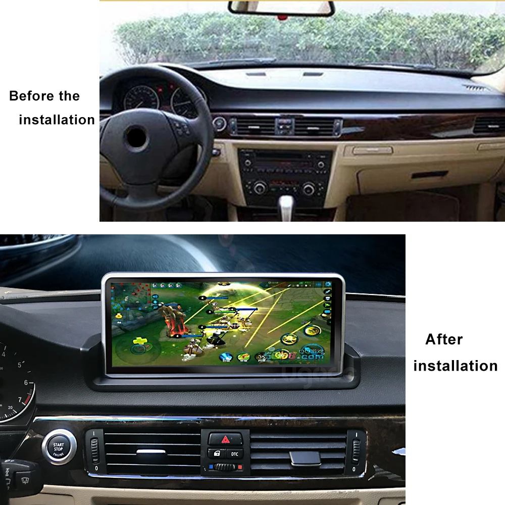 Ugode Android 7 1 Автомобильная навигационная система GPS кнопка iDrive 10 25 &quotIPS большой