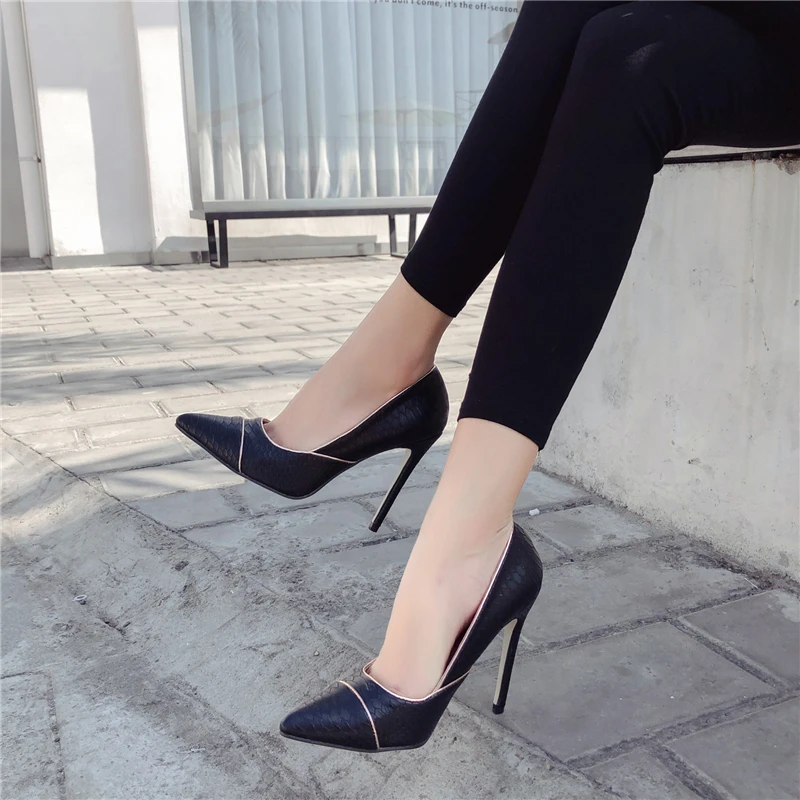 2019 женские классические туфли лодочки с блестками на высоком каблуке 11 см