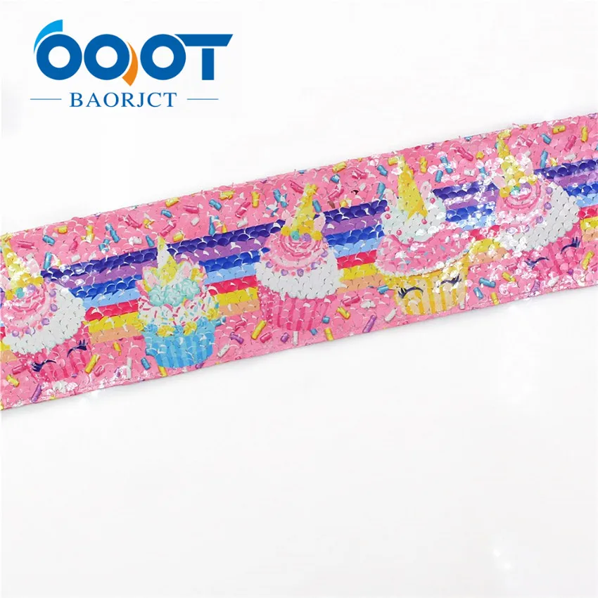 I-19504-1171 OOOT BAORJCT I-19504-1171, блестящий Блестящий рисунок с блестками, 75 мм, корсажная лента, аксессуары, украшение для свадебной вечеринки, 2 года - Цвет: I-19504-1171