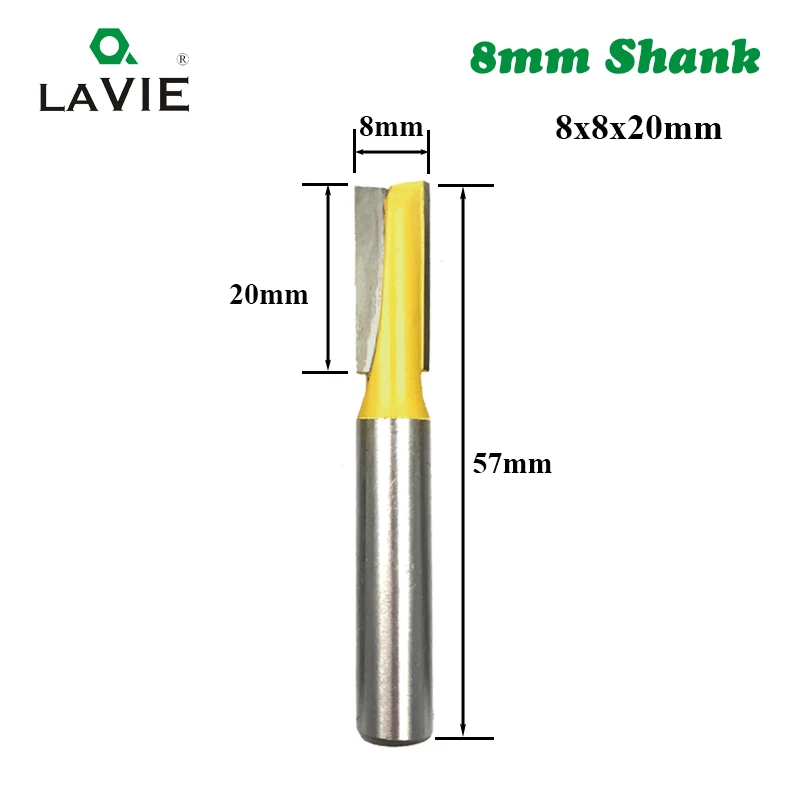 LAVIE 8 мм хвостовик нижнее сверло для очистки древесины прямая фреза чистая фрезы